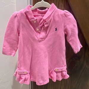 Pink baby polo dress